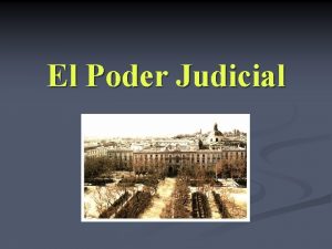 Principios del poder judicial