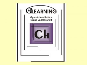 CHEMIE HLINKU CH3 Anorganick chemie DUM 4 sexta