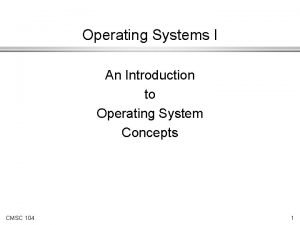 Introduction to windows operating system