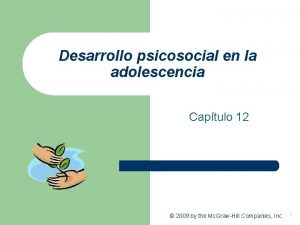 Desarrollo psicosocial en la adolescencia Captulo 12 2009