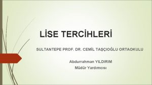 Sultantepe prof. dr. cemil taşçioğlu ortaokulu