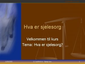 Hva er sjelesorg