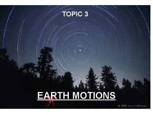 True motions