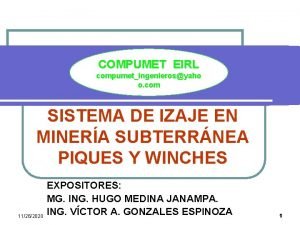 Winche de izaje minero