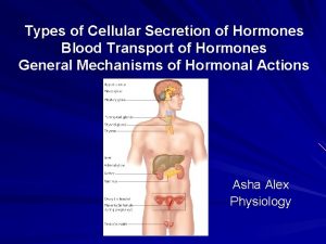 Types of hormone secretion