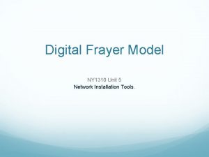 Digital frayer model