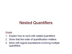 Negating nested quantifiers