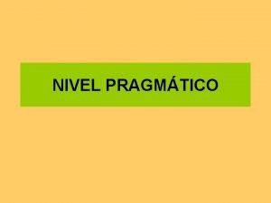 Pragmatico