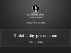 Hadith about khilafat