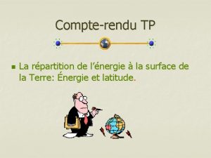 Compterendu TP n La rpartition de lnergie la