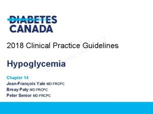 Y L N O 2018 Clinical Practice Guidelines