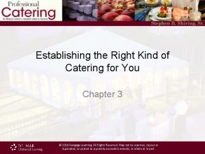 Mission statement for catering business