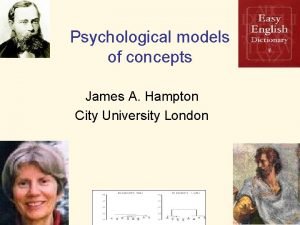 Psychological models of concepts James A Hampton City