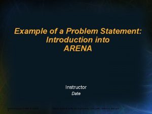 Problem statement examples for project