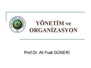 Prof. dr. ali fuat güneri