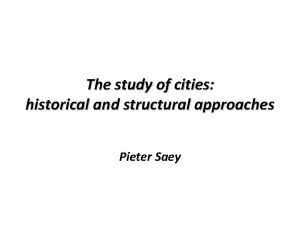 The structural approach
