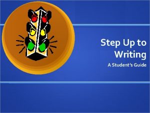 Step up to writing t chart