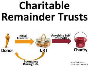 Charitable Remainder Trusts Anything Left at Death Initial