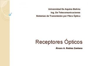 Universidad De Aquino Bolivia Ing De Telecomunicaciones Sistemas