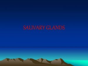 SALIVARY GLANDS Parotid Gland Submandibular Gland Sublingual Gland