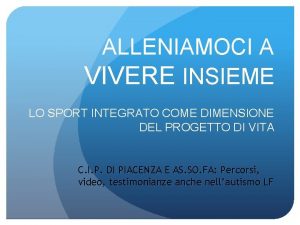 Sport integrato definizione