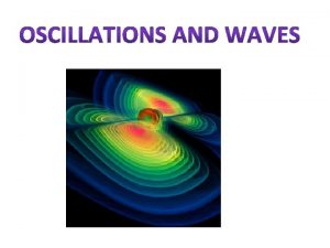 OSCILLATIONS and WAVES Oscillations are vibrations which repeat