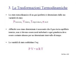 Trasformazioni termodinamiche