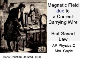 Magnetic field due to current carrying wire