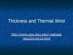 Thermal wind definition