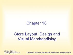 Merchandising layout