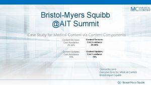 BristolMyers Squibb AIT Summit Case Study for Medical
