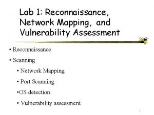 Network mapping reconnaissance