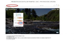 PRESENTACION DIGITAL DE TRAMITES DGC PROVINCIA DE CORDOBA
