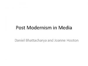 Postmodernism summary