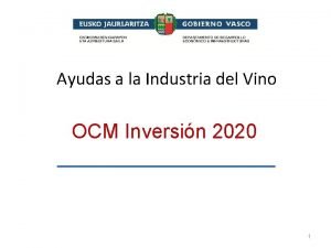 Ayudas a la Industria del Vino OCM Inversin