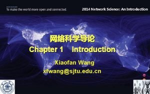 2014 Network Science An Introduction Chapter 1 Introduction