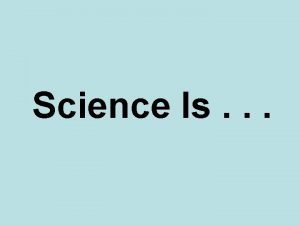 Science Is Scientific Inquiry inquiry Source The American