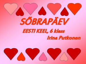 SBRAPEV EESTI KEEL 6 klass Irina Putkonen Sbrapev