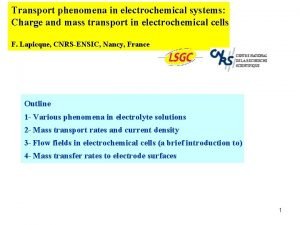 Mass transport electrochemistry