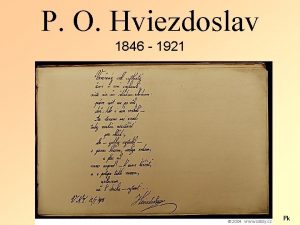 Pavol országh hviezdoslav stručný životopis Pavol országh hviezdoslav stručný životopis