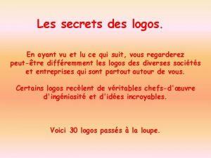 Secrets logos
