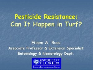 Pesticide Resistance Can It Happen in Turf Eileen