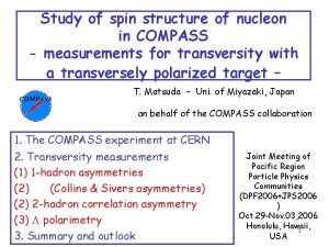 Study of spin structure of nucleon in COMPASS