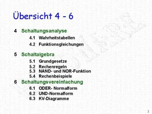 Wahrheitstabelle 4 variablen