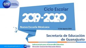 Ciclo Escolar Nueva Escuela Mexicana 12 de Agosto
