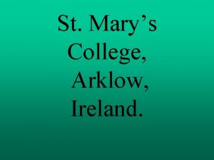 St marys college arklow