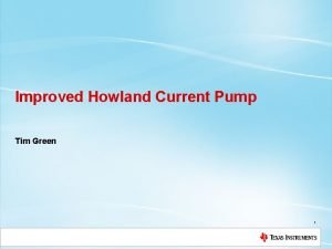 Improved howland current source