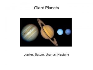 Giant Planets Jupiter Saturn Uranus Neptune Size Comparison