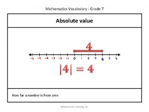 Absolute value grade 7