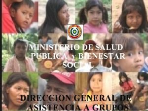 MINISTERIO DE SALUD PUBLICA y BIENESTAR SOCIAL DIRECCION